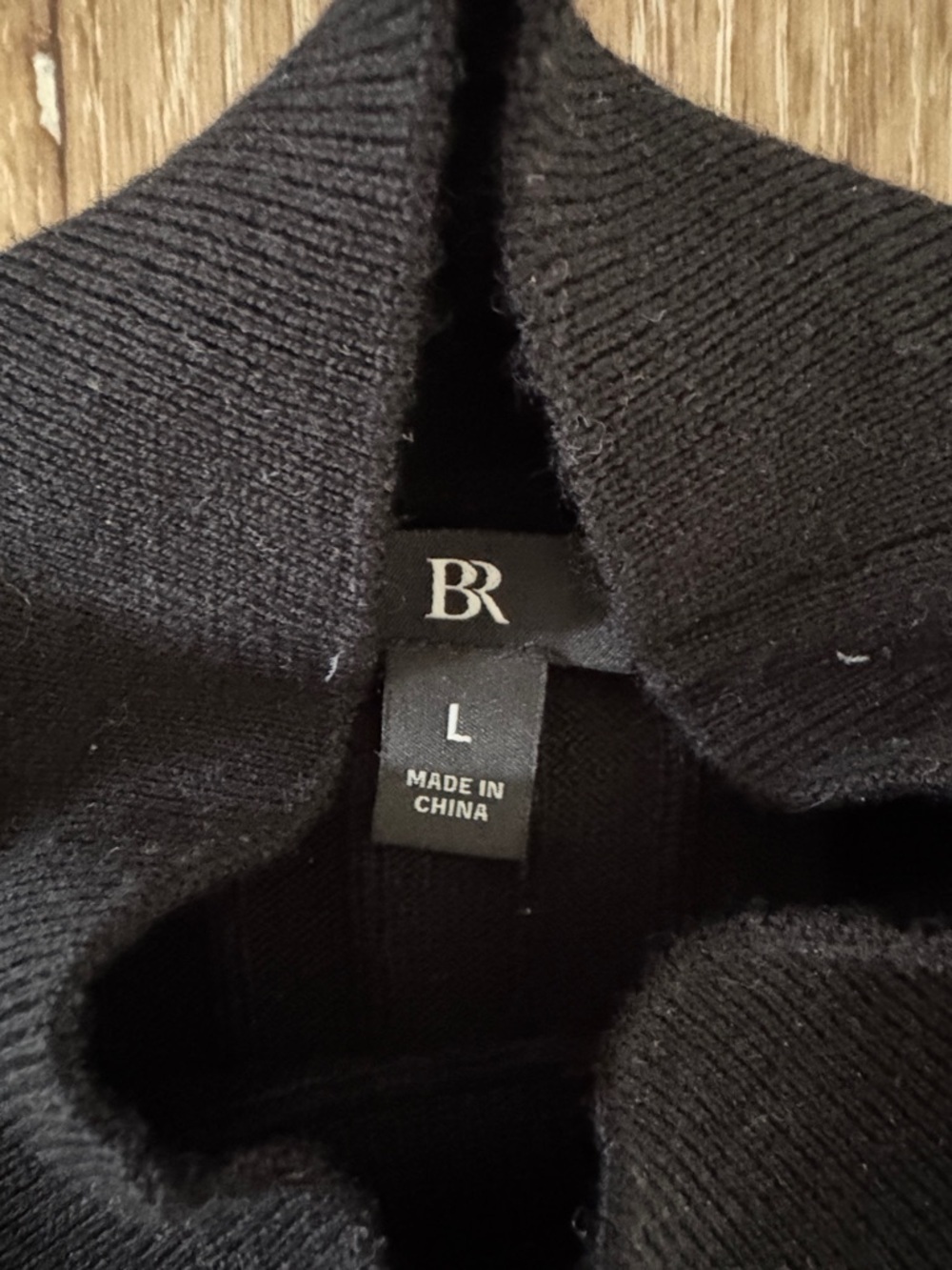 Banana Republic | Black Sleeveless Mock Neck Tank | 💯 Extra Fine Merino Wool | L - Picture 2 of 4